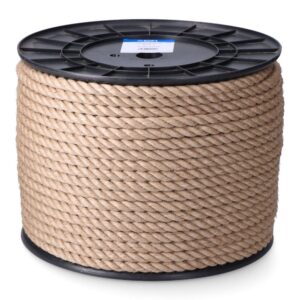 CUERDA YUTE NATURAL 3 CABOS CALIBRE 6 mm x 200 m
