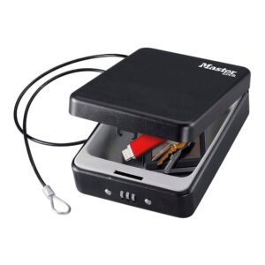 CAJA DE SEGURIDAD PORTÁTIL CON CABLE Y COMBINACIÓN 1,4 L