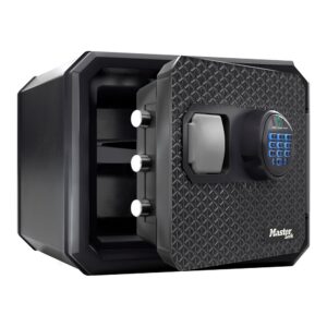 CAJA FUERTE IGNÍFUGA Y RESISTENTE AL AGUA CON COMBINACIÓN ELECTRÓNICA, 22,9 L, 41,7 x 47,8 x 34,8 cm