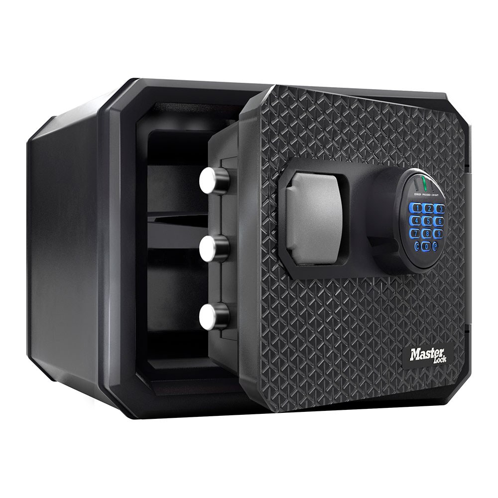 CAJA FUERTE IGNÍFUGA Y RESISTENTE AL AGUA CON COMBINACIÓN ELECTRÓNICA, 22,9 L, 41,7 x 47,8 x 34,8 cm