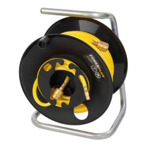 ENROLLADOR PORTÁTIL CON MANGUERA PVC PARA AIRE, 20 m